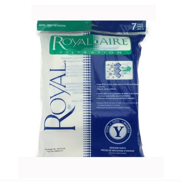 Royal-AR10140 Royal Aire Filtration Vacuum Bags, Type-Y, 7 Pack