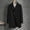 D_ Black, variant on YLSDY Men's Classic Work Business Double-Sided Topper Jacket with Pockets Notched Collar Slim Fit Long Wool Blend Jacket Black XS