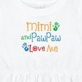 thumbnail image 4 of Inktastic Mimi and Pawpaw Love Me Girls Baby Dress, 4 of 5