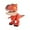 Red, variant on VMWMSSR 5 In 1 Dinosaur Stationery Set, Multi-Functional Dinosaur Model Supplies Cute Dinosaur Shaped Learning Toy Stationery Kit For Daily Homework(Brown-7.48")