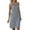 Purple, variant on Women's a Line Dress Linen Blend Fashion Empire Waist Black M