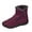 3-Purple, variant on Winter Boots for Women Waterproof Stitching Furry Lined High Top Ankle Booties Outdoor Non Slip Platform Snow Boots