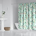 thumbnail image 2 of Light Blue Christmas Tree Pattern Shower Curtain 72"x72" ,Bathroom Decorative Shower Curtains Set with 12 Hooks,Modern Waterproof Washable Shower Curtain, 2 of 6