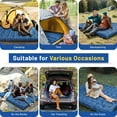 thumbnail image 7 of Double Sleeping Pad, 6" Extra Thick Portable Camping Sleeping Pad with Pillows & Built-in Foot Pump, Ultralight Camping Mat for Backpacking, Hiking, Traveling, Tent, Car Camp Gear, 7 of 7
