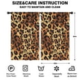 thumbnail image 2 of Blackout Kids Curtains,Orange and Brown Leopard Pattern Childrens Insulated Curtains Set Of 2,Bedroom Essentials,Toddler Room Decor 52"x84", 2 of 5