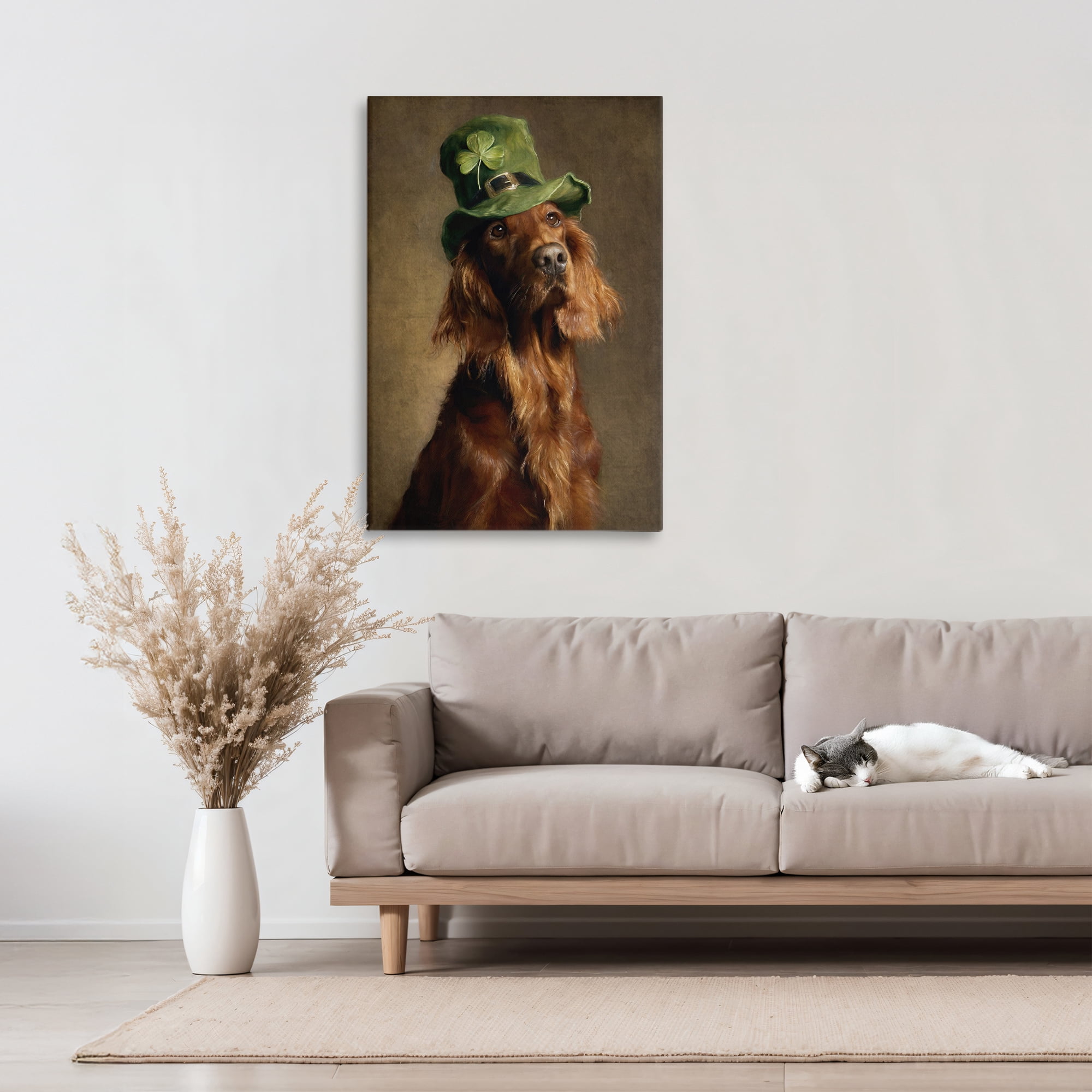Stupell Industries The Irish Setter Portrait Canvas Wall Art, design by Tina LeCour