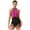 Hot Pink, variant on iiniim Women Fringe Latin Dance Leotards Halter Neck Backless Gymnastics Boddysuit for Tango Rumba Salsa Red XL
