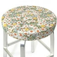 thumbnail image 3 of Balery Daisy Fundas de asiento para taburete de bar redondo de tela de terciopelo ajustables que protegen de arañazos y manchas para sillas de 14 a 17 pulgadas.-12 inch, 3 of 7