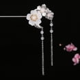 thumbnail image 3 of Vintage Hair Stick Chopstick Flower Horquilla Moño Pin Borla Colgante Decoración para Blanco Zulema Palillos para el cabello para las mujeres, 3 of 8
