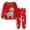 Red, variant on Icvfdpl Toddler Boys Girls Outfits Set Kids Christmas Cartoon Pajamas Long Sleeve Matching Holiday Kids Xmas Jammies Homewear
