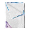 thumbnail image 2 of Abstract Soft Flannel Fleece Throw Blanket, Surreal Artwork Colorful Smoke Flow Swirl Contemporary Print, Cozy Plush for Indoor and Outdoor Use, 70" x 90", Fuchsia Blue, by Ambesonne, 2 of 5