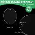 thumbnail image 2 of Acrylic Keychain Blanks, 2.5 Inch Round Clear Disc Ornaments for DIY Keychain, Crafting Vinyl Projects, Tree Decoration 2.5 Inch Transparent, 2 of 6