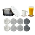 thumbnail image 2 of asddcavvf Coa Sters for Drinks Coa Sters for Coffee Table 8 Pack Coa Ster Coa Sters for Drinks Absorbent Boho Coa round Glass Dining Room Table Set for 4 Clear Table Mats Rubber Dining Table Centerpie, 2 of 8