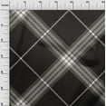 thumbnail image 2 of oneOone Organic Cotton Voile Fabric Tartan Check Print Sewing Fabric BTY 42 Inch Wide, 2 of 4