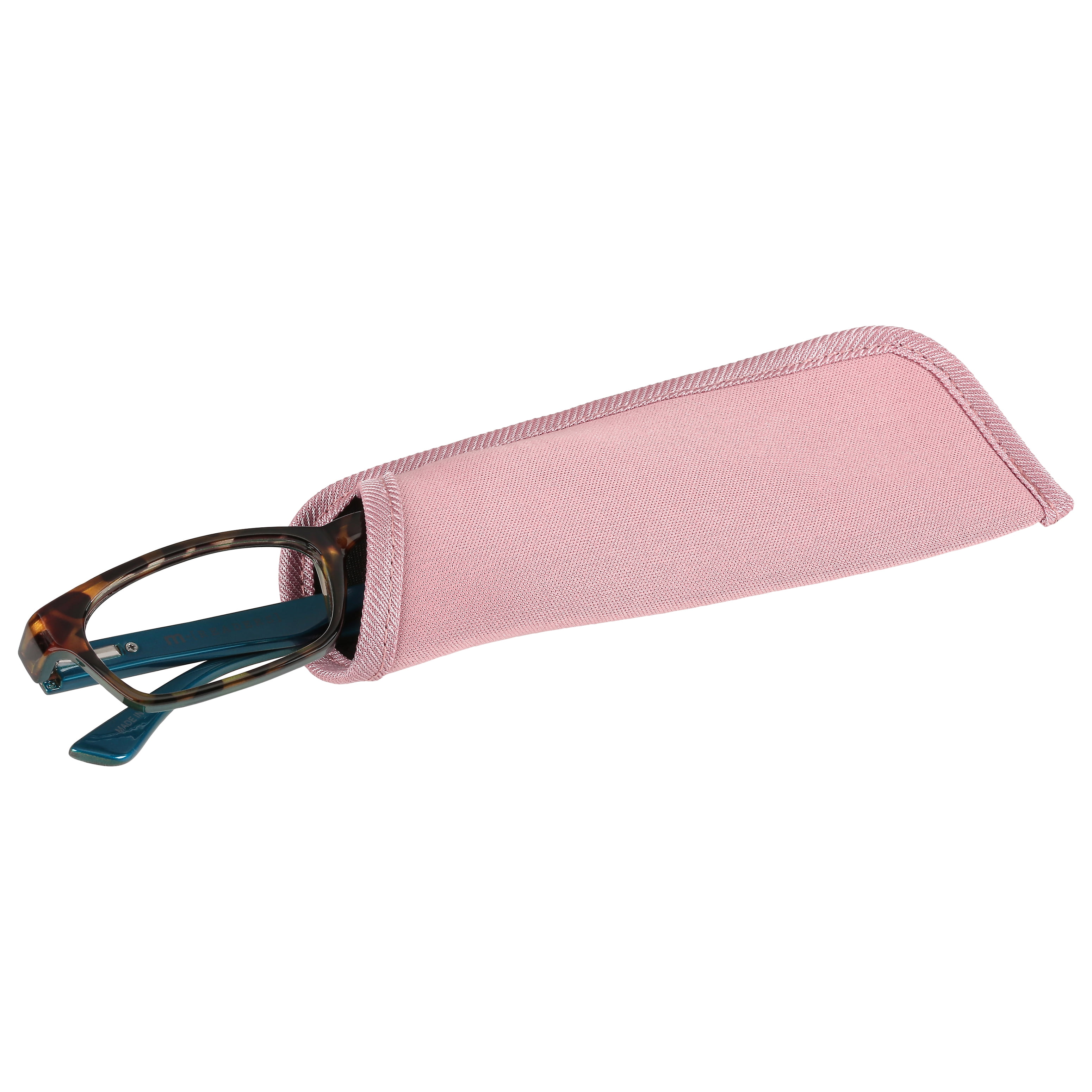 M+ Womens Rectangular Plastic Reading Glasses 3.25 Colleen in Tortoise with Teal Inner Color