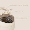 thumbnail image 3 of HydroJug Stainless Steel Shaker 24 oz - Insulated, Leakproof, BPA-Free with Silent Mixing Grate - for Fitness, Sports & Everyday Use - Cream, 3 of 5