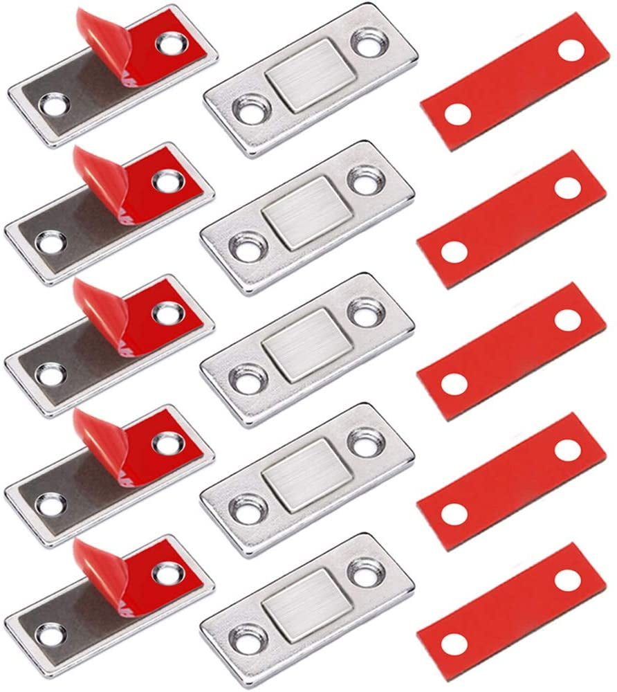 Catch 5 Pack Ultra Thin Door Stick on Drawer