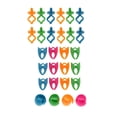 thumbnail image 1 of GUOOL 28 Pieces Mixed Colors Silicone Bobbin Holders Clips Clamp Thread Spool Hugger, 1 of 9