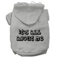 thumbnail image 1 of It's All About Me Screen Print Pet Hoodies Grey Size Xs (8), 1 of 1