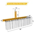 thumbnail image 2 of Garvee 60" Pine Straw Needle Rake, 26 Coil Spring Tines, Durable Powder Coated Steel Tow Behind Landscape Rake with 3 Point Hitch Receiver Attachment Fit for Cat0, Cat1,Cat3 Tractors, Yellow, 2 of 7