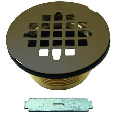 

Brass Body Compression Shower Drain with Grid in Oil Rubbed Bronze