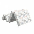 thumbnail image 2 of Botanic Foldable Mattress, Floral Leaves Herbs Doodle, 74.8" x 35.4", Mauve Taupe and Blue Grey, by Ambesonne, 2 of 6