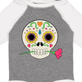 thumbnail image 4 of Inktastic Día de los Muertos Skull with Flower Boys or Girls Long Sleeve Baby Bodysuit, 4 of 5