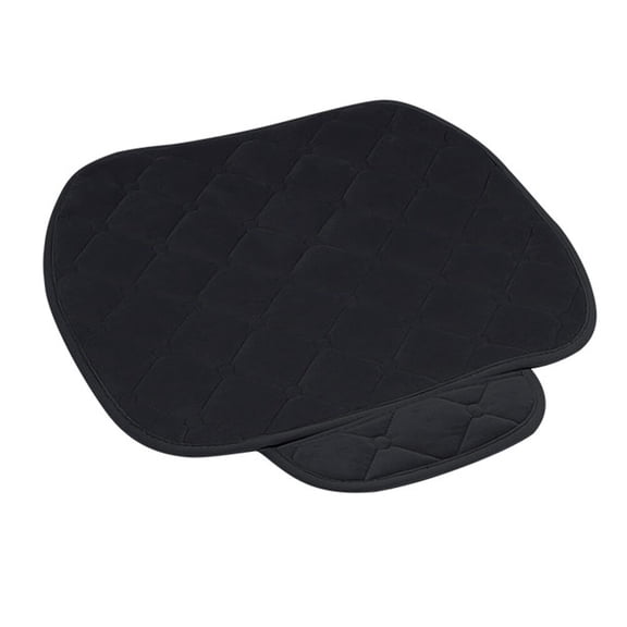 PAMINGONO Black Winter Plush Car Seat Cushion Soft and Comfortable Auto Seat Pad for Enhanced Vehicle Comfort