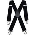 thumbnail image 1 of 50mm Wide Cross Braces For Men's Motorcycle Pants, Ultra-resistant, Adjustable And Elastic, Black, 1 of 5
