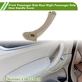 thumbnail image 2 of Cubierta de recorte de manija de puerta del lado del pasajero trasero derecho de Unique Bargains para BMW E90/E91 323 325 328 330 335 Sedán y Touring 2005-2008 No.51417230854 Beige, 2 of 6