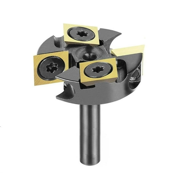 4 Flutes TiAlN Coating Spoilboard Surfacing Router Bit Slab Flattening Router Bit with 25.4mm/31.75mm/34.9mm/38.1mm Cutting Diameter