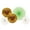 Golden Green White, variant on Beistle - Assorted Paper & Foil Decorative Fans - Asstd - Pack of 12