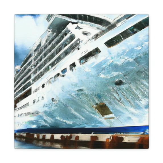 Cruise Ship at Sea - Canvas