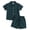 A119-Dark Green, variant on TOWED22 Baby Boy Summer Clothes Police Car Print Short Sleeve T-Shirt Elastic Shorts Outfit Coffee,18-24 M