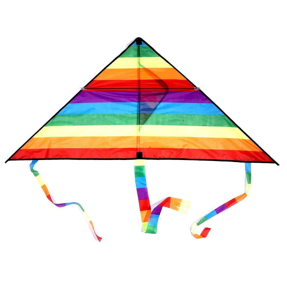 Phoenix Kite Rainbow Colorful Long  Tail With Handle Line Toys Father's Day gift 