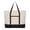 Black, variant on Extra Large Zippered Canvas Tote Bag, 22 Inch, Organic Cotton - Black