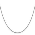 thumbnail image 3 of Auriga 14K White Gold 1.5mm Rolo Chain Necklace 16 inch for Women, 3 of 4