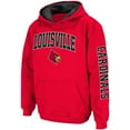 thumbnail image 2 of Youth Colosseum Red Louisville Cardinals 2-Hit Team Pullover Hoodie, 2 of 3