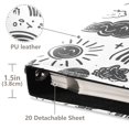 thumbnail image 3 of FORMRS 3 Ring Photo Album 4"x6" Self Adhesive Large Capacity PU Leather Cover, Clouds and Suns, 3 of 8