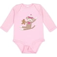 thumbnail image 3 of Inktastic Sock Monkey Gingerbread Boys or Girls Long Sleeve Baby Bodysuit, 3 of 5