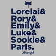 thumbnail image 2 of Mens Gilmore Girls Lorelai and Rory List T Shirt, 2 of 5