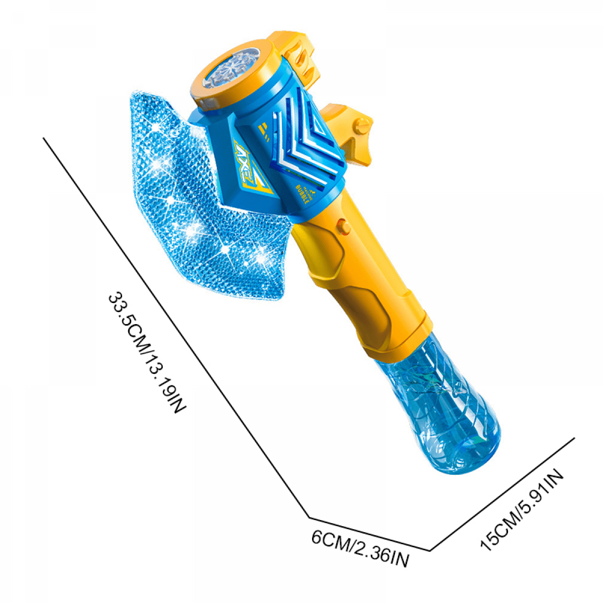 Electric Bubbles Machine Axe Bubble Wand for Kids, Bubble Maker Blower with Lights for Boys Girls Christmas Birthday Easter Baskets Gifts
