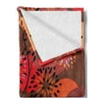 thumbnail image 2 of Dandelion Soft Flannel Fleece Throw Blanket, Floral Patterned Illustration with Wavy Pedicles and Big Dots in Autumn Colors, Cozy Plush for Indoor and Outdoor Use, 50" x 70", Multicolor, by Ambesonne, 2 of 5