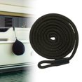 thumbnail image 1 of DYNWAVECA Boat Line Marine Buoy Hanging Accessories High Performance Protector Braided Professional Docking Boats Mooring Rope Black, 1 of 10