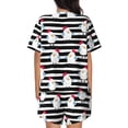 thumbnail image 3 of Naloa Cute Chicken Women's Short-Sleeved Pajama Set, Loungewear, Summer pajamas, Breathable Cozy - X-Large, 3 of 9