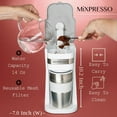 thumbnail image 6 of Mixpresso Single Serve Coffee Maker Ground Coffee and 14oz Travel Mug White, 6 of 6