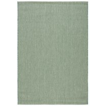 SAFAVIEH Courtyard Leighton Checkered Indoor/Outdoor Area Rug, Dark Green/Beige, 6'7" x 9'6"