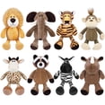 thumbnail image 1 of Set de peluches Elcoho Safari, 8 piezas, 25 cm, 1 of 7