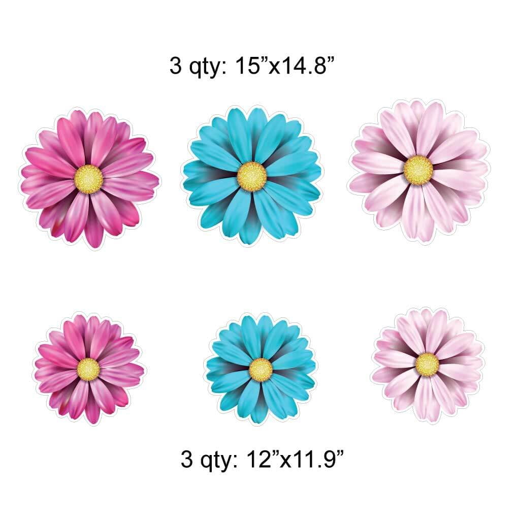 Best Mom Ever Mother's Day Yard Decoration 13 Pc Set with Stakes - Outdoor Lawn Signs, Reusable Weatherproof Corrugated Plastic
