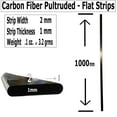 thumbnail image 3 of 2 1mm x 2mm 1000mm - PULTRUDED-Flat Carbon Fiber Bar, 3 of 5